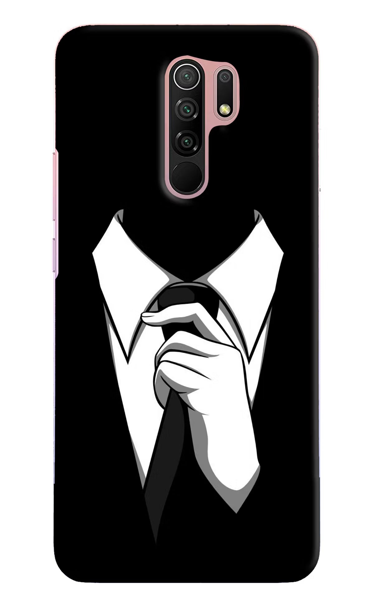 Black Tie Redmi 9 Prime/Poco M2/M2 reloaded Hard Case Back Cover by Casekaro