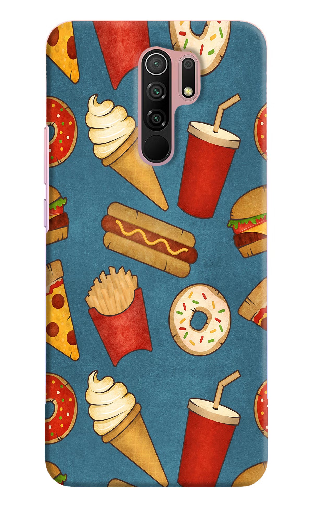 Foodie Redmi 9 Prime/Poco M2/M2 reloaded Hard Case Back Cover by Casekaro