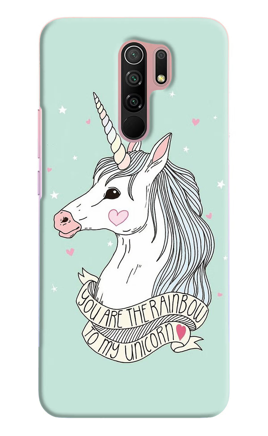 Unicorn Wallpaper Redmi 9 Prime/Poco M2/M2 reloaded Back Cover, Hard case