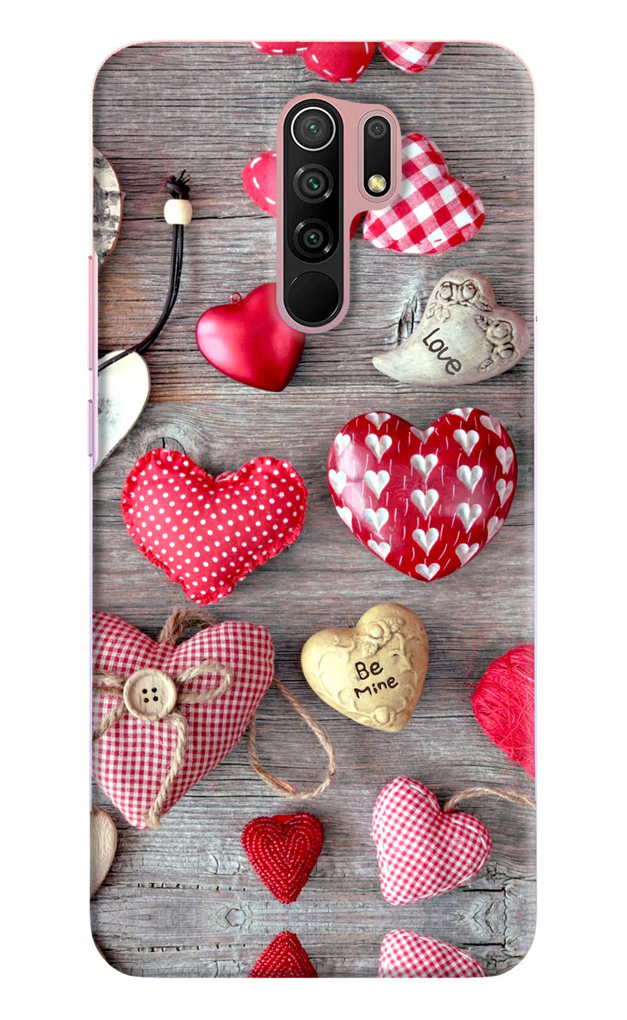 Love Wallpaper Redmi 9 Prime/Poco M2/M2 reloaded Back Cover, Hard case
