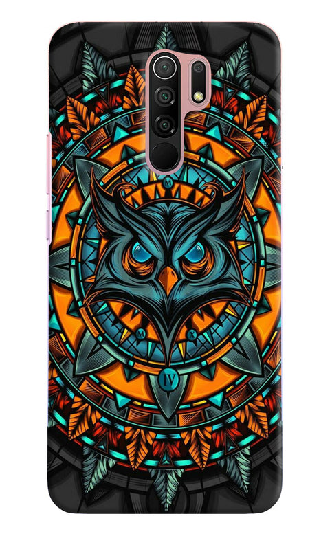 Angry Owl Art Redmi 9 Prime/Poco M2/M2 reloaded Back Cover