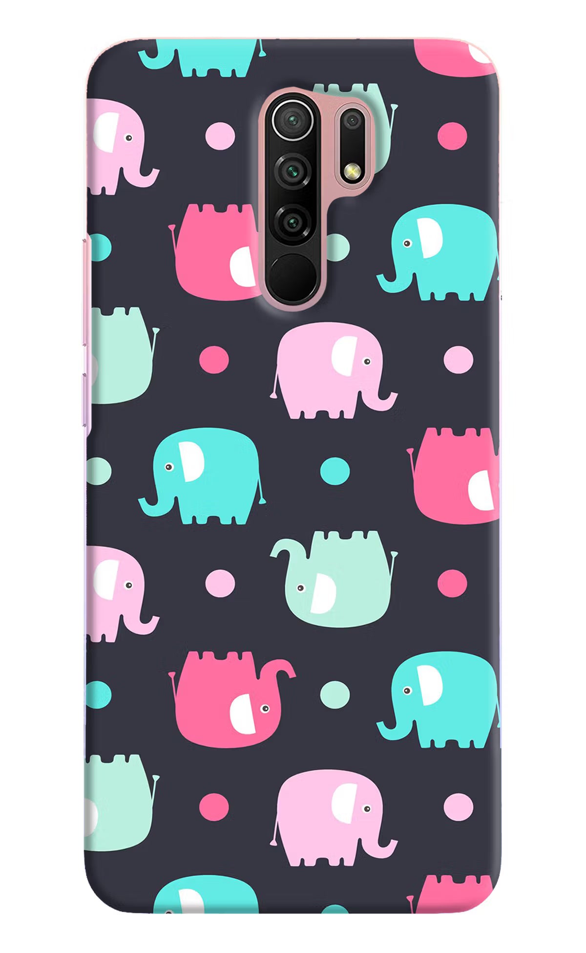 Elephants Redmi 9 Prime/Poco M2/M2 reloaded Hard Case Back Cover by Casekaro
