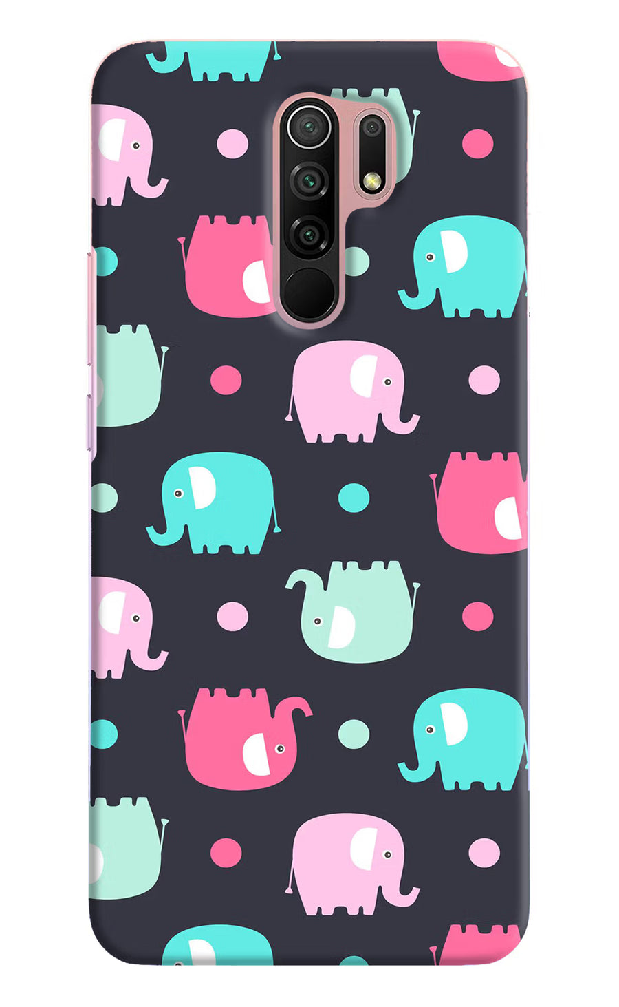 Elephants Redmi 9 Prime/Poco M2/M2 reloaded Back Cover, Hard case