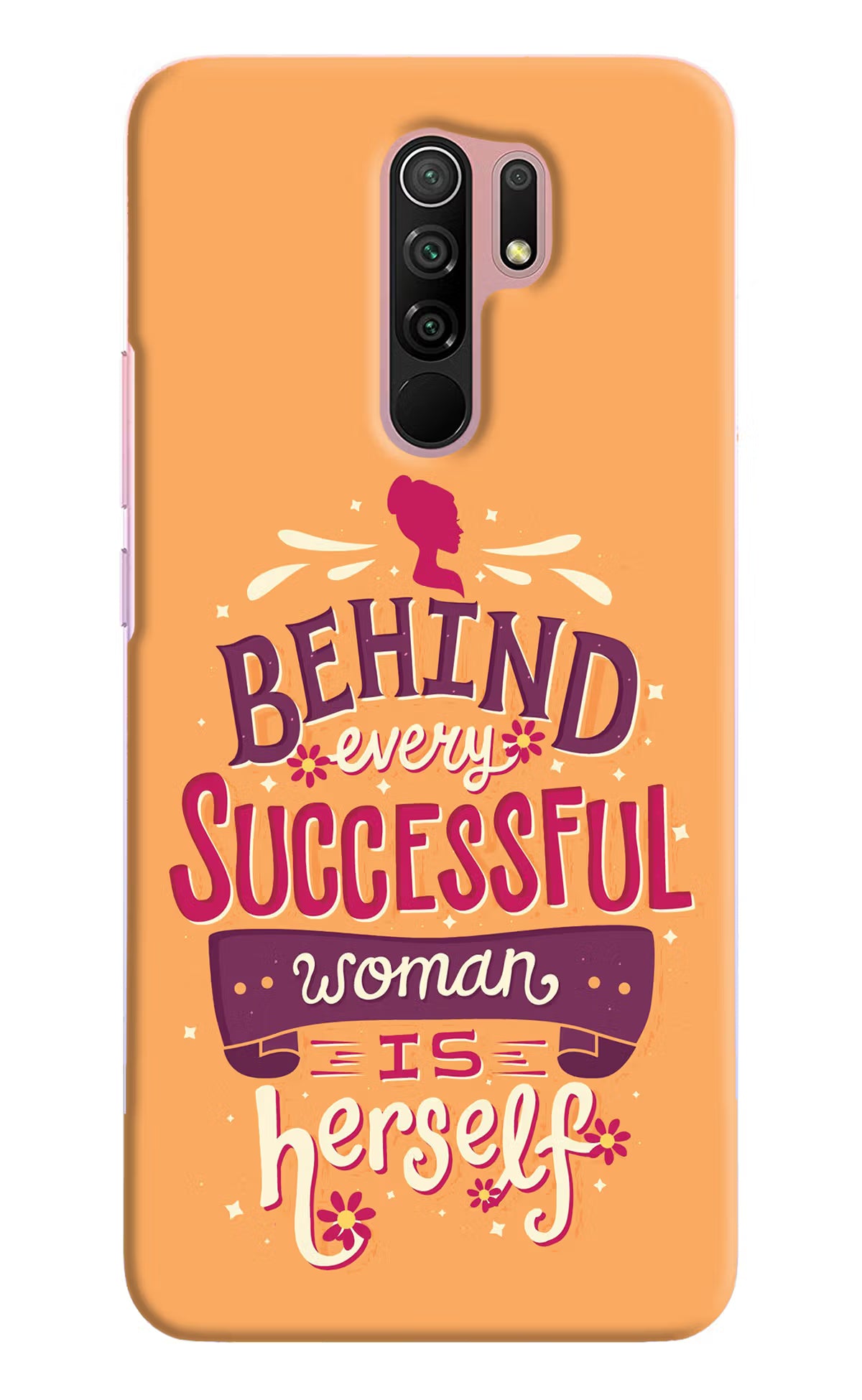 Behind Every Successful Woman There Is Herself Redmi 9 Prime/Poco M2/M2 reloaded Hard Case Back Cover by Casekaro
