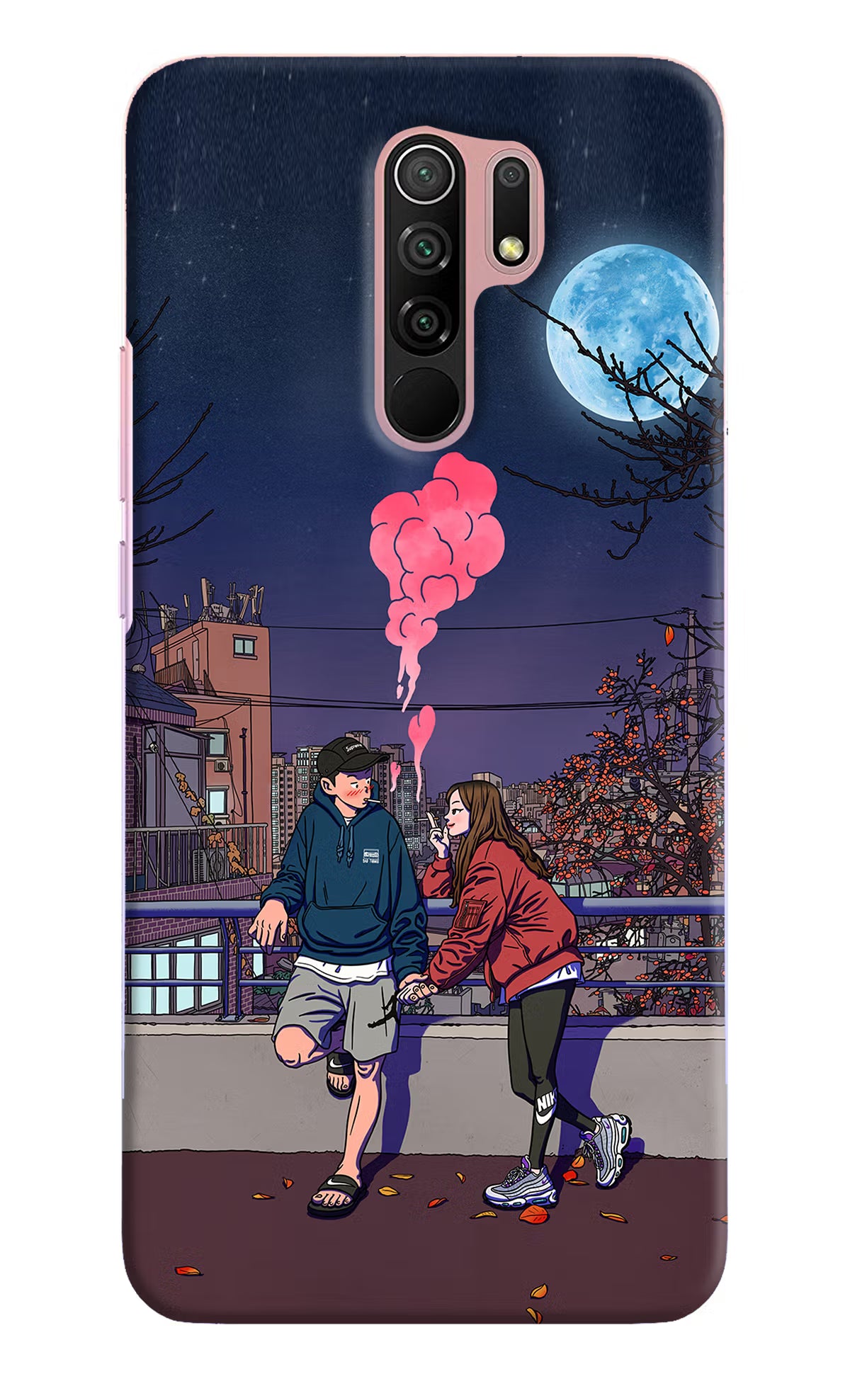 Chilling Couple Redmi 9 Prime/Poco M2/M2 reloaded Hard Case Back Cover by Casekaro