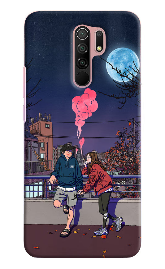 Chilling Couple Redmi 9 Prime/Poco M2/M2 reloaded Hard Case Back Cover by Casekaro