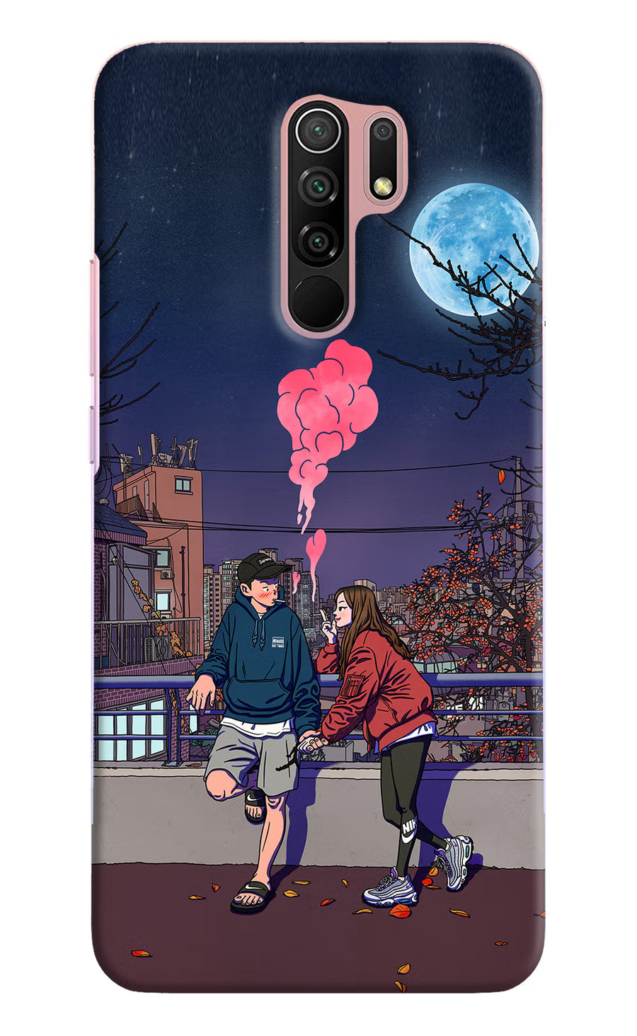 Chilling Couple Redmi 9 Prime/Poco M2/M2 reloaded Back Cover, Hard case