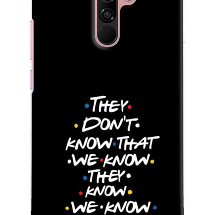 FRIENDS Dialogue Redmi 9 Prime/Poco M2/M2 reloaded Hard Case Back Cover by Casekaro