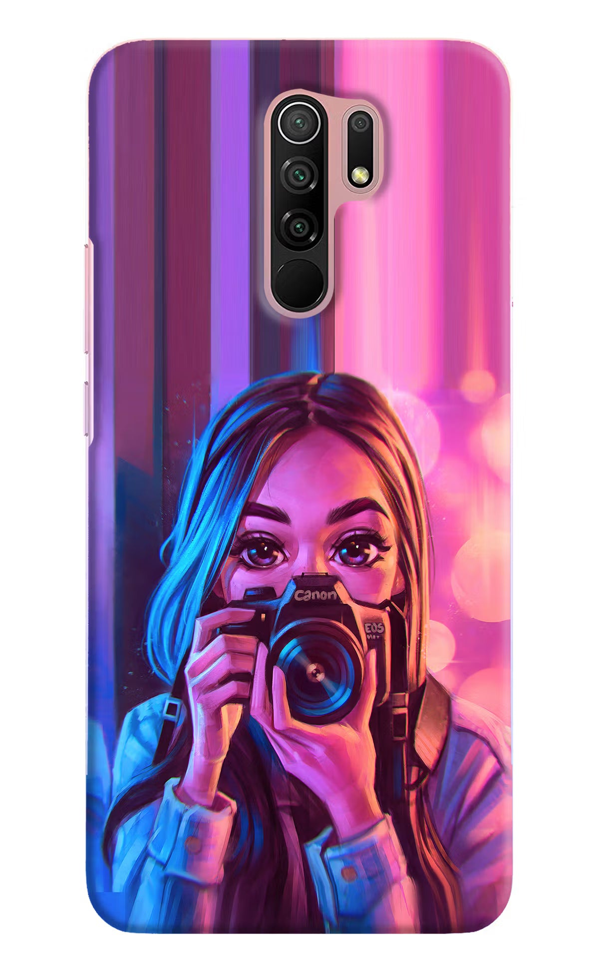 Girl Photographer Redmi 9 Prime/Poco M2/M2 reloaded Hard Case Back Cover by Casekaro