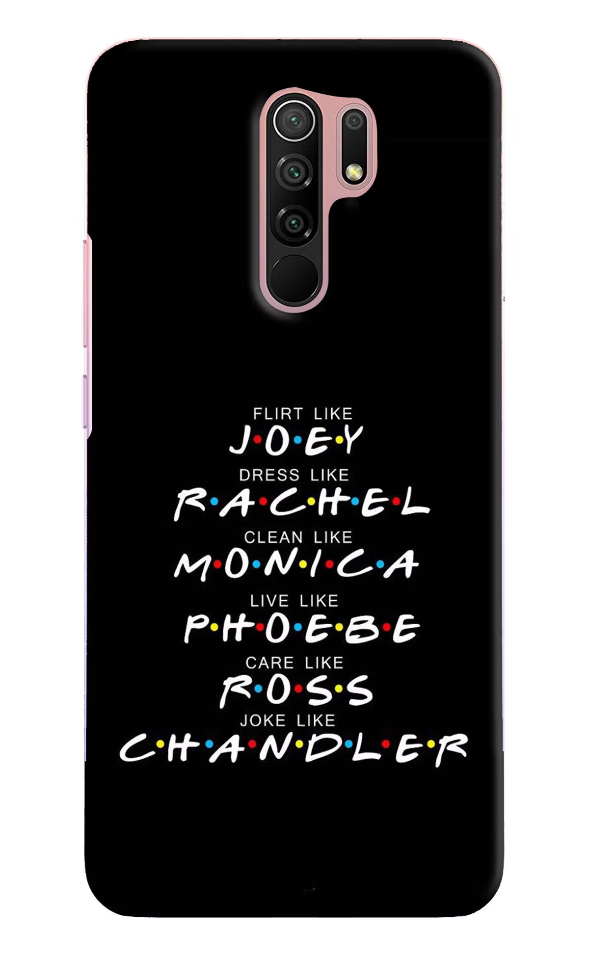 FRIENDS Character Redmi 9 Prime/Poco M2/M2 reloaded Hard Case Back Cover by Casekaro