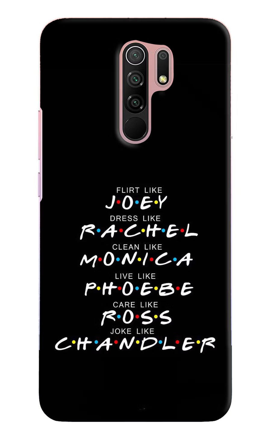 FRIENDS Character Redmi 9 Prime/Poco M2/M2 reloaded Back Cover, Hard case