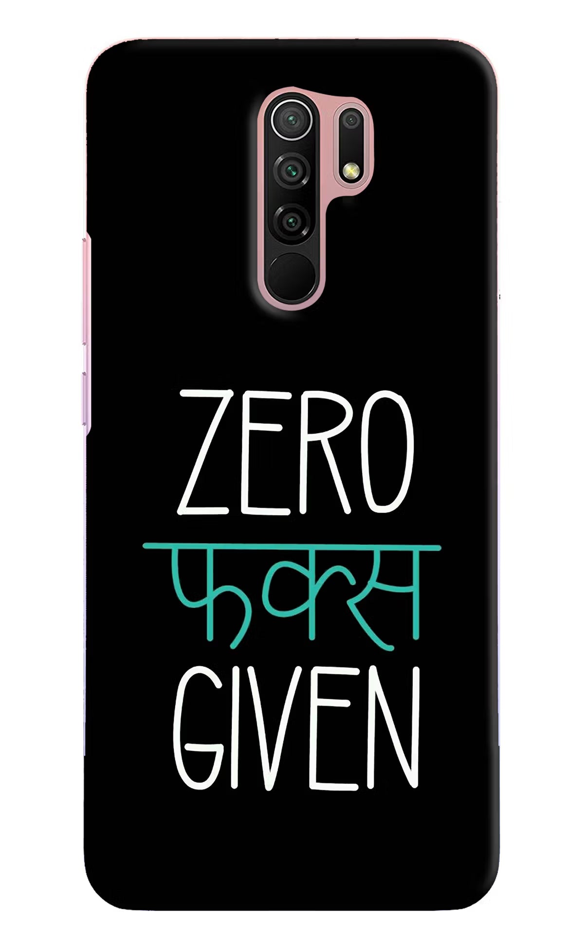 Zero Fucks Given Redmi 9 Prime/Poco M2/M2 reloaded Hard Case Back Cover by Casekaro