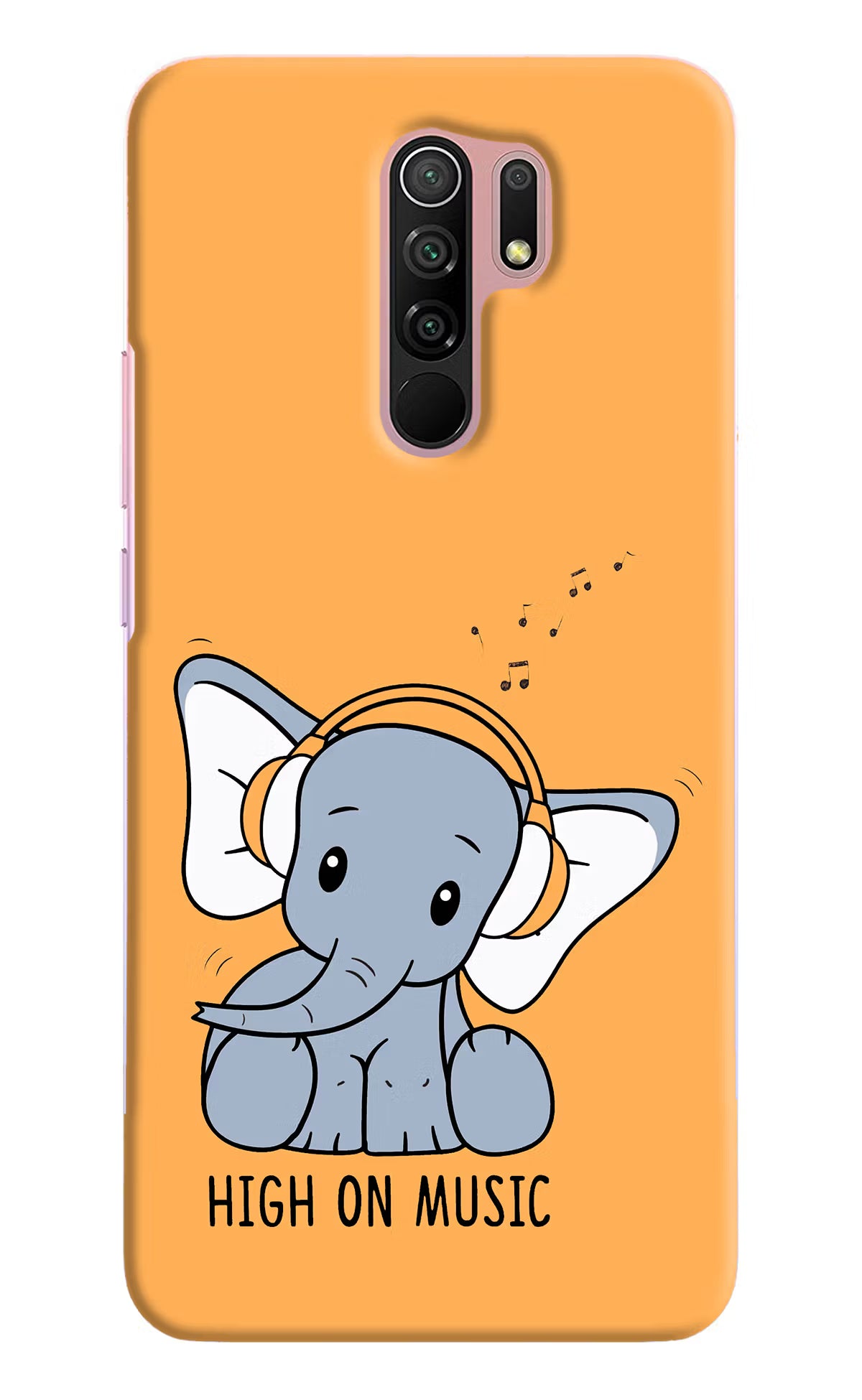 High On Music Redmi 9 Prime/Poco M2/M2 reloaded Hard Case Back Cover by Casekaro