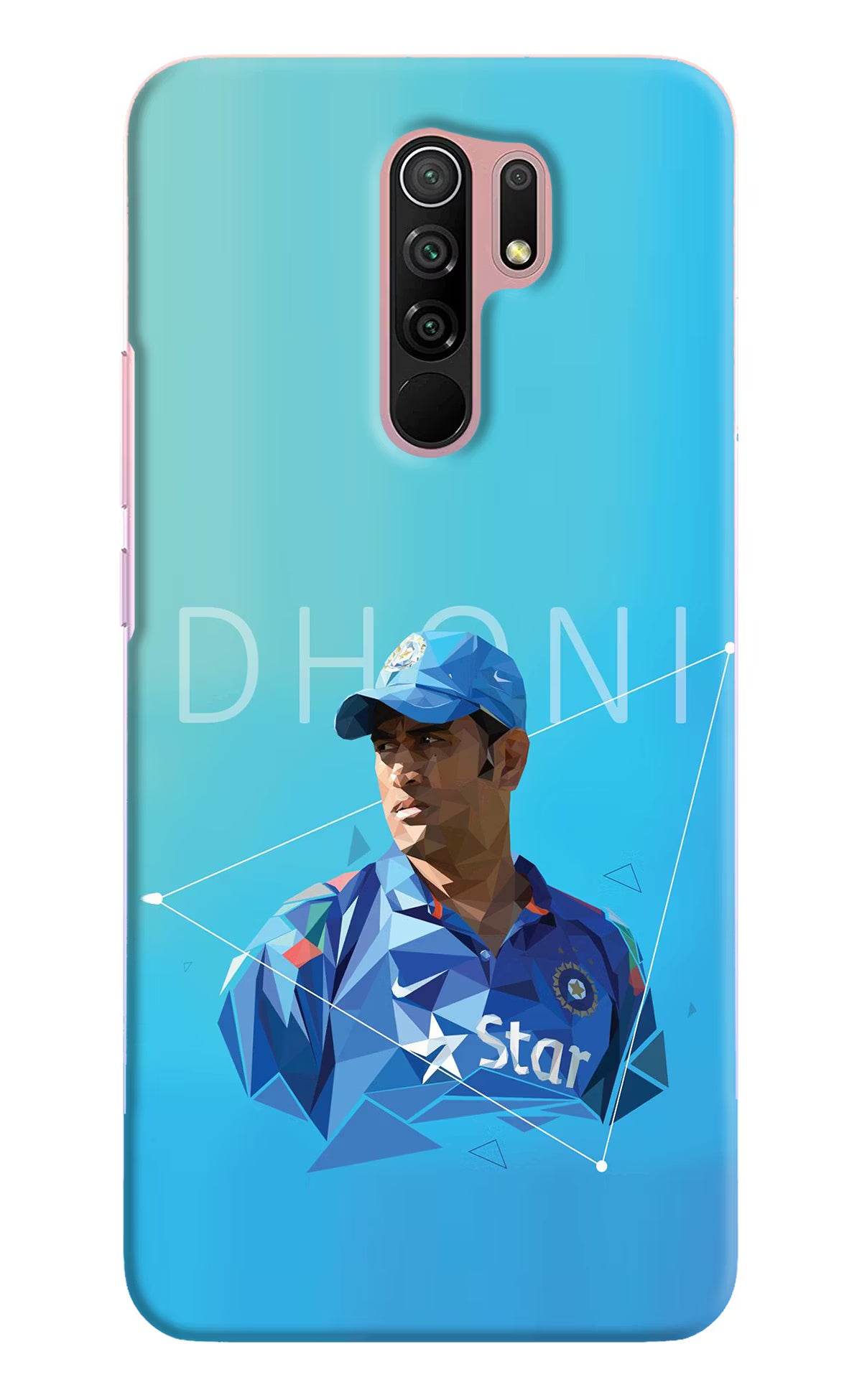 Dhoni Artwork Redmi 9 Prime/Poco M2/M2 reloaded Hard Case Back Cover by Casekaro