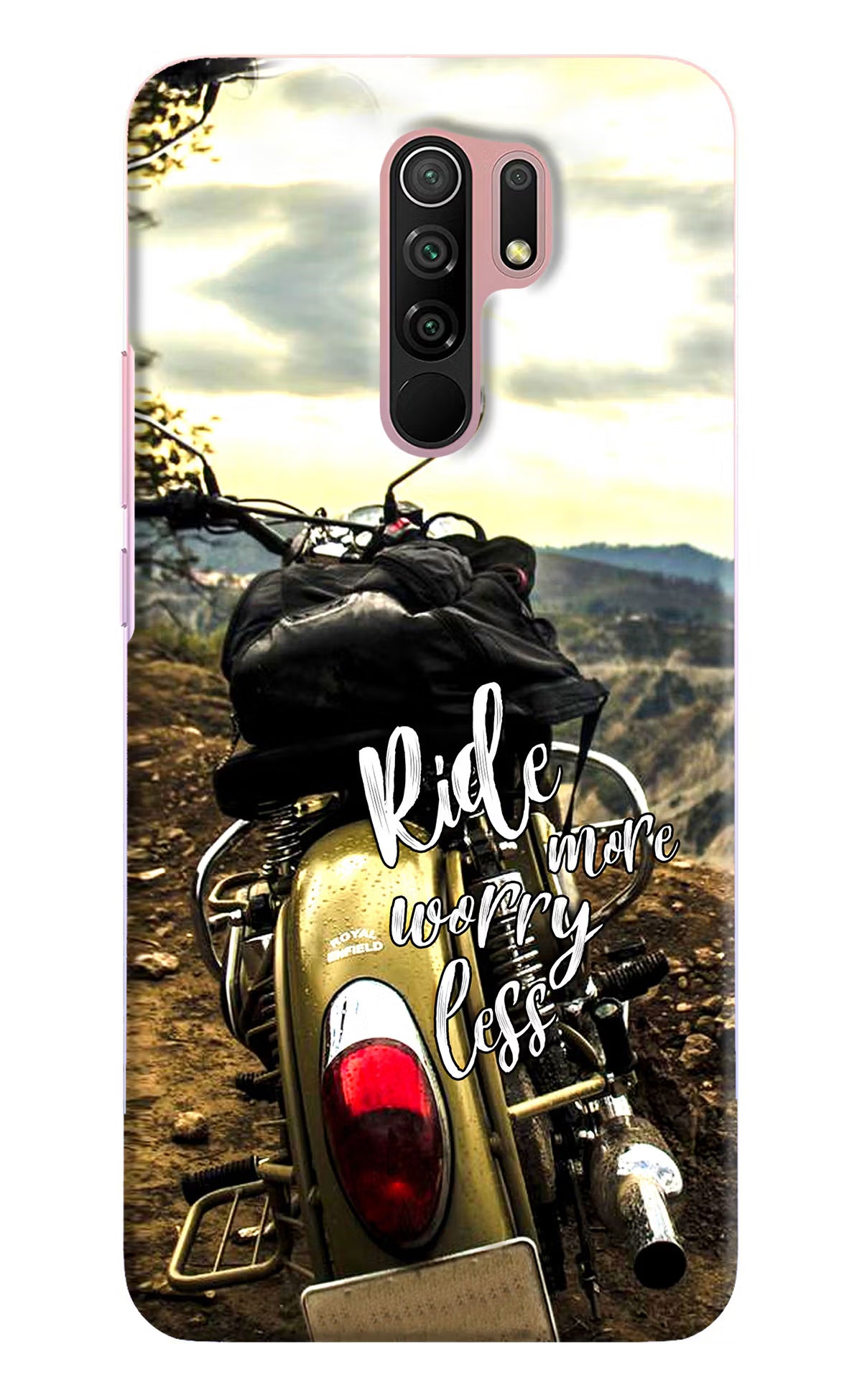 Ride More Worry Less Redmi 9 Prime/Poco M2/M2 reloaded Hard Case Back Cover by Casekaro