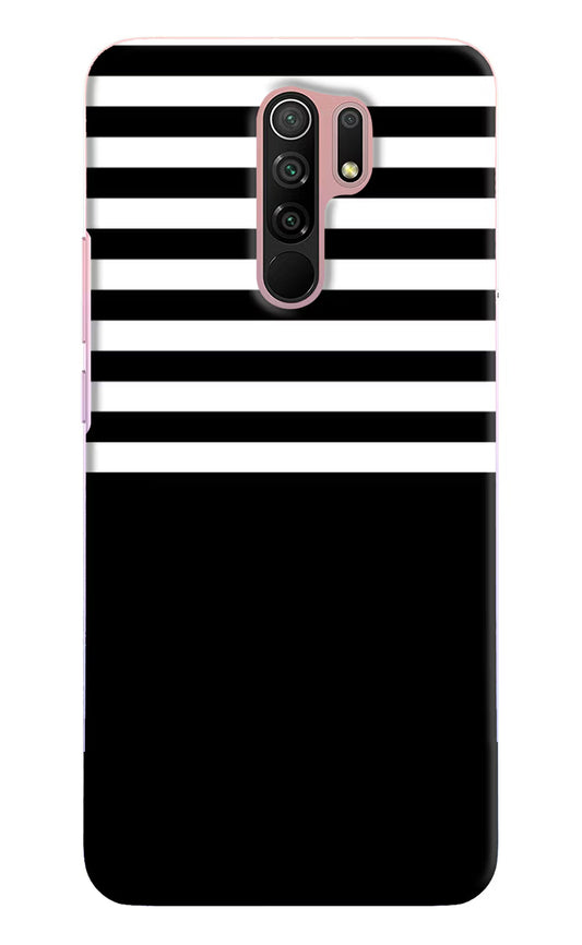 Black and White Print Redmi 9 Prime/Poco M2/M2 reloaded Hard Case Back Cover by Casekaro