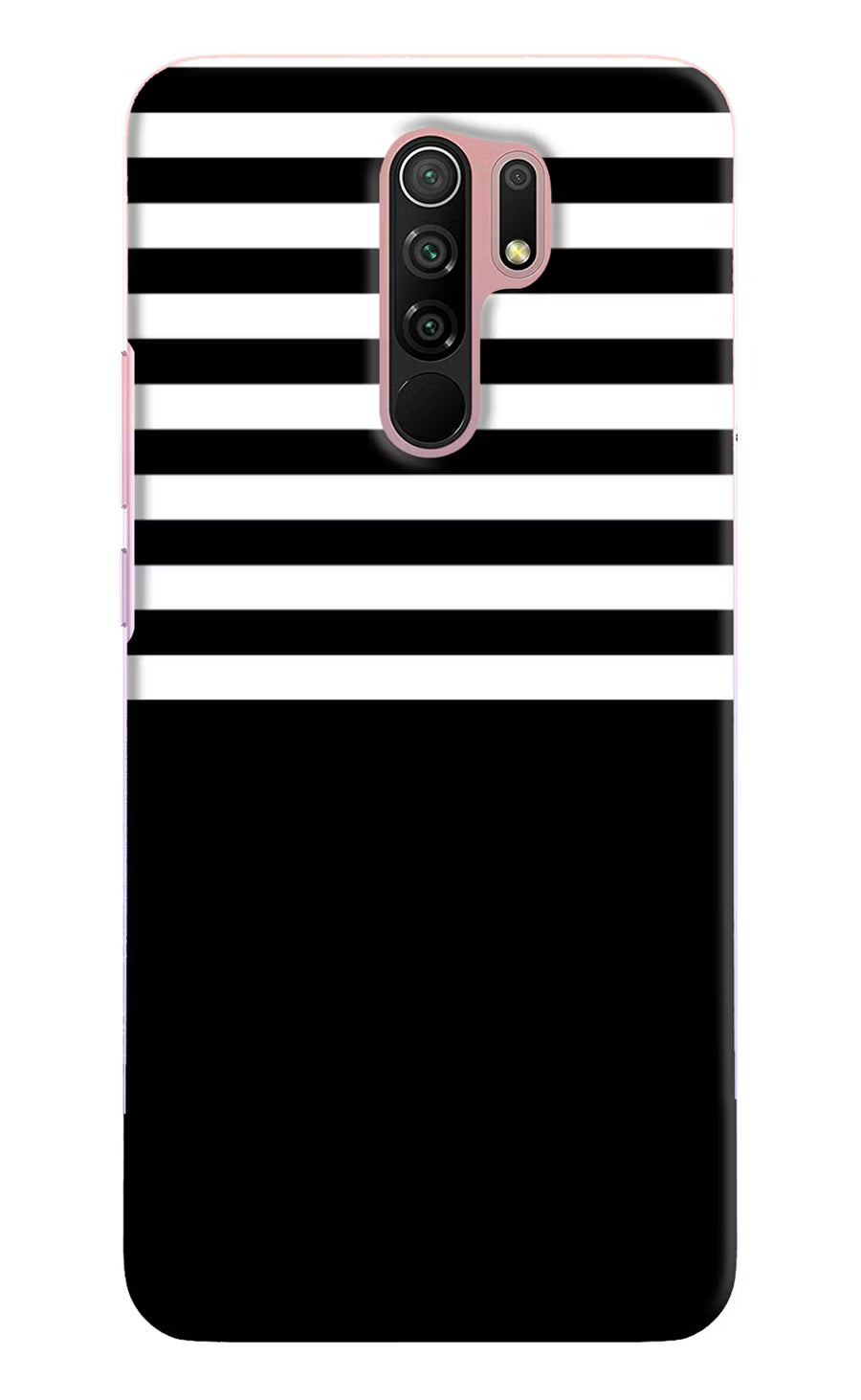 Black and White Print Redmi 9 Prime/Poco M2/M2 reloaded Back Cover, Hard case