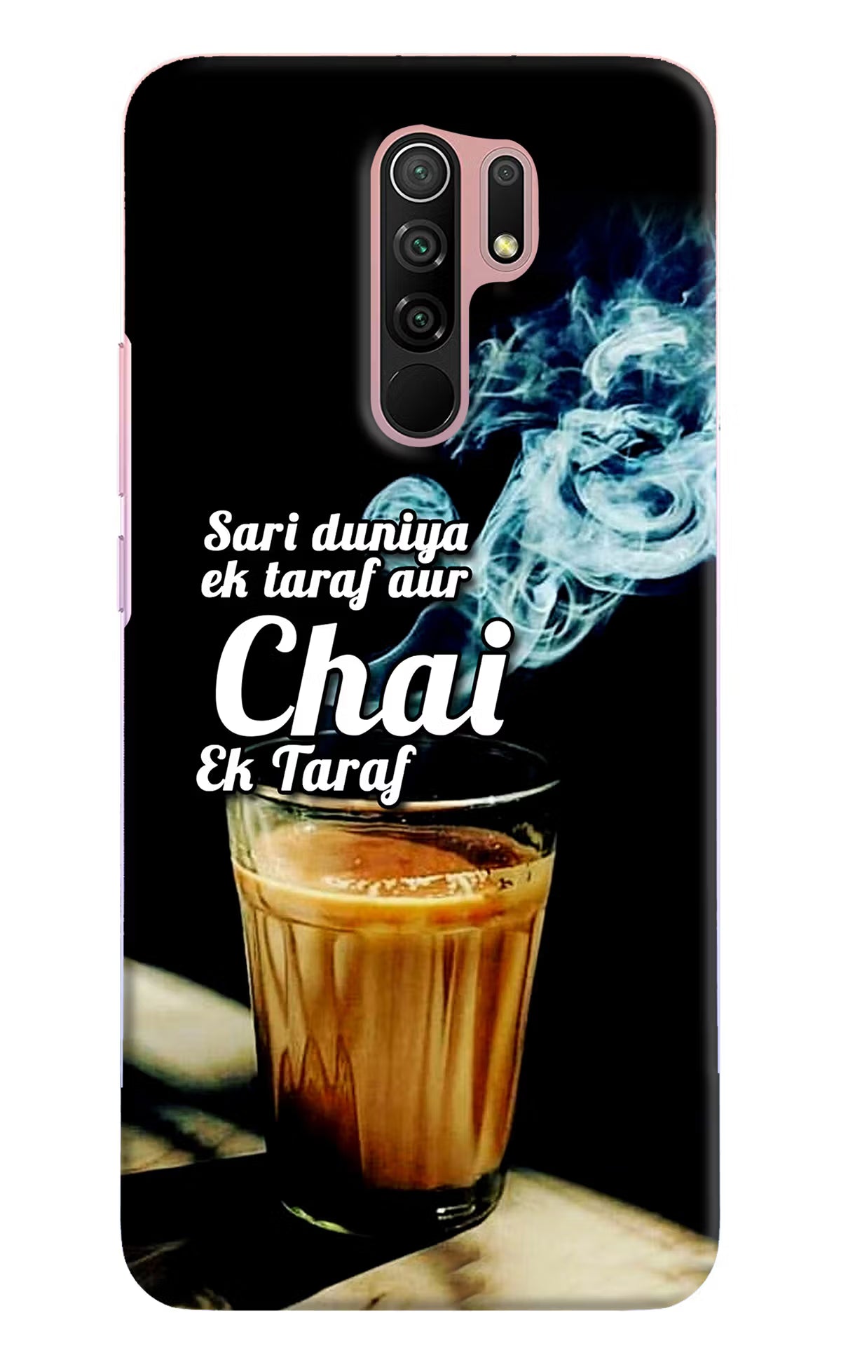 Chai Ek Taraf Quote Redmi 9 Prime/Poco M2/M2 reloaded Hard Case Back Cover by Casekaro