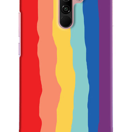 Rainbow Redmi 9 Prime/Poco M2/M2 reloaded Hard Case Back Cover by Casekaro