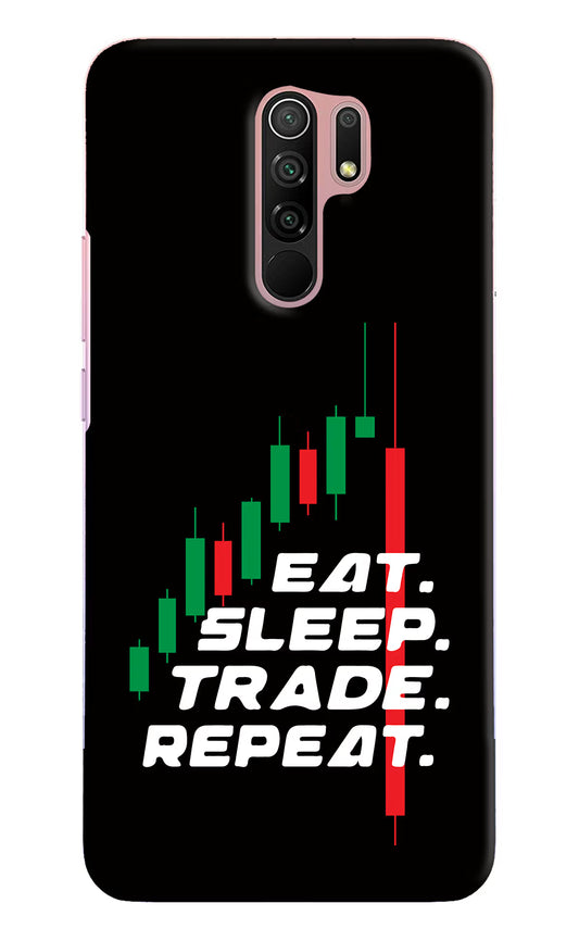Eat Sleep Trade Repeat Redmi 9 Prime/Poco M2/M2 reloaded Hard Case Back Cover by Casekaro