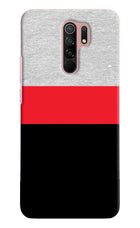 Tri Color Pattern Redmi 9 Prime/Poco M2/M2 reloaded Hard Case Back Cover by Casekaro