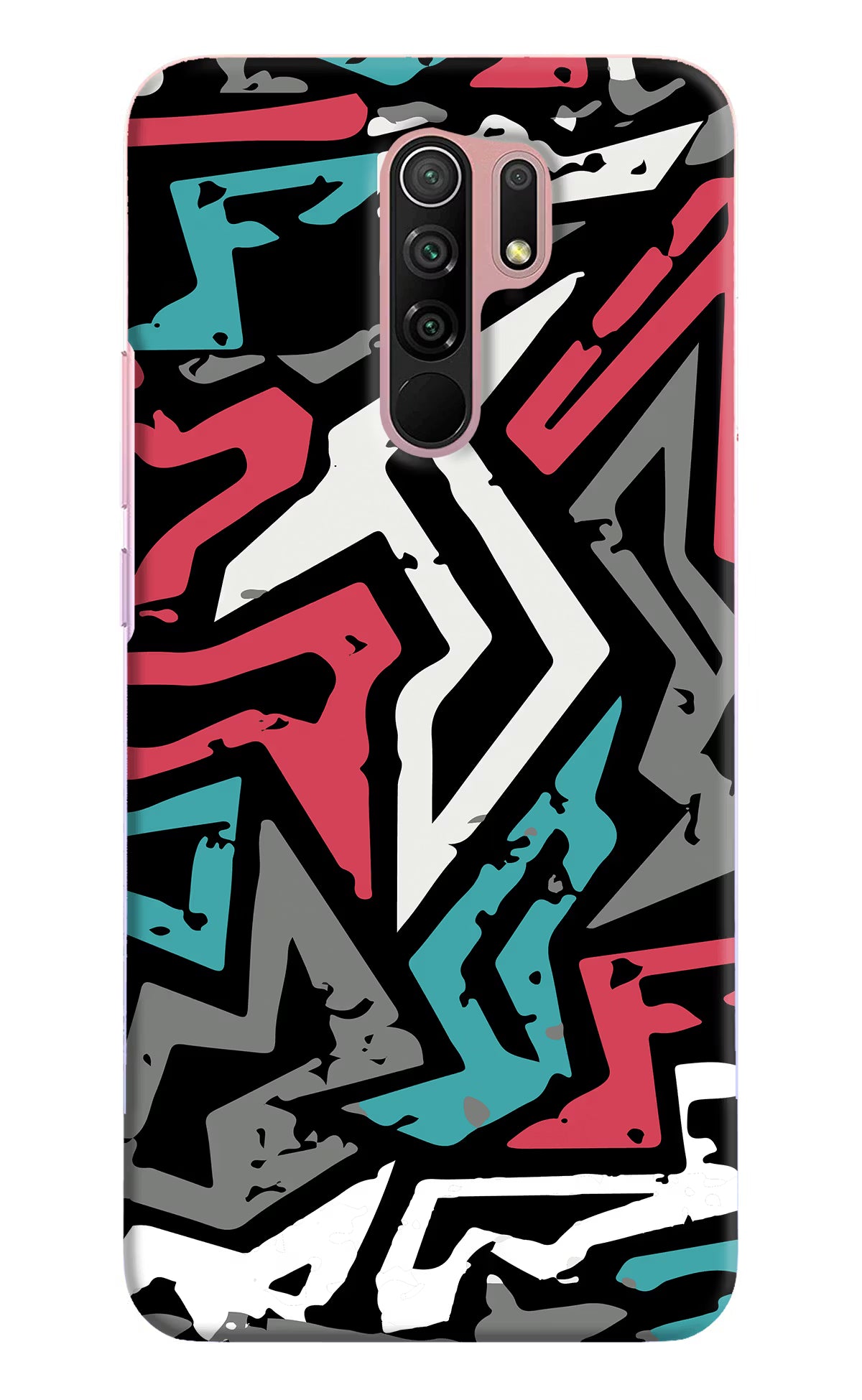 Geometric Graffiti Redmi 9 Prime/Poco M2/M2 reloaded Hard Case Back Cover by Casekaro