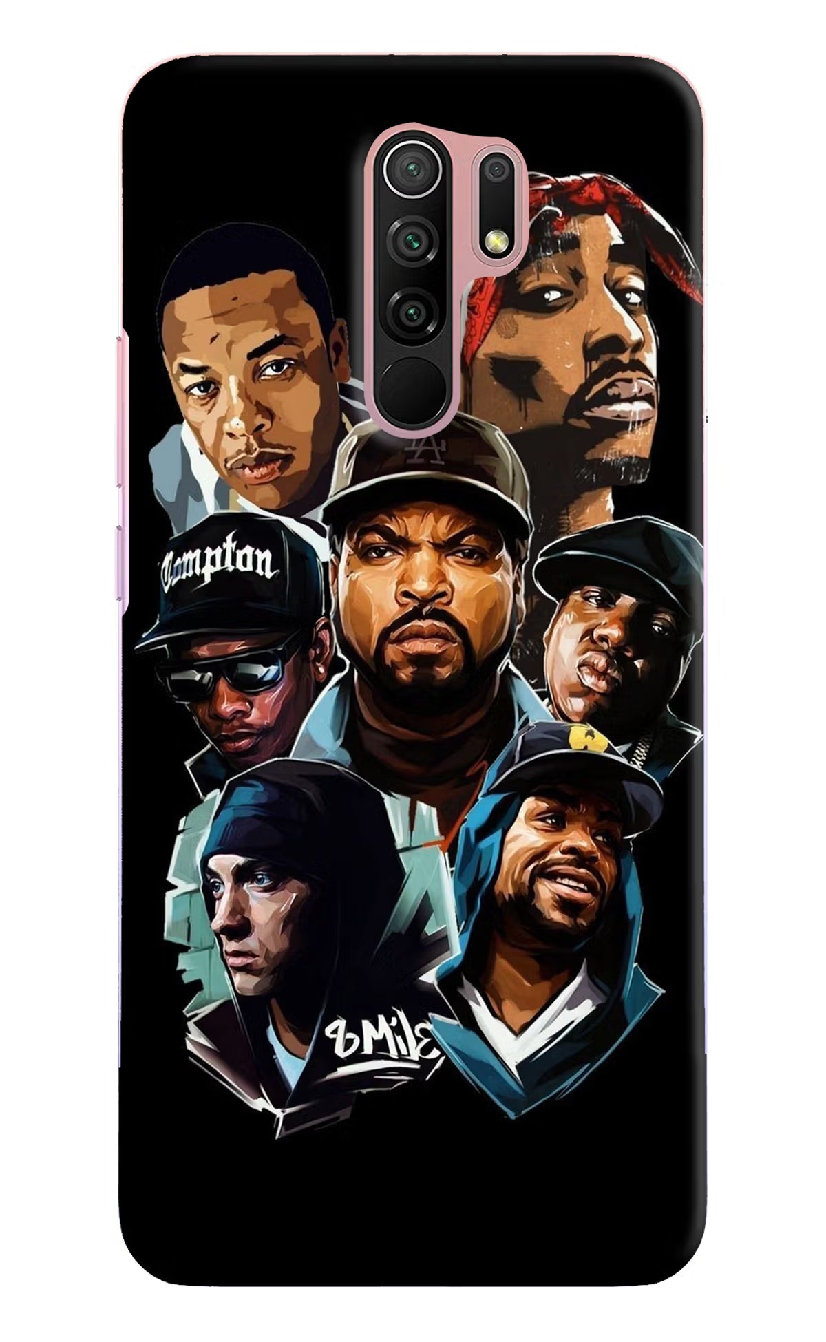 Rappers Redmi 9 Prime/Poco M2/M2 reloaded Hard Case Back Cover by Casekaro