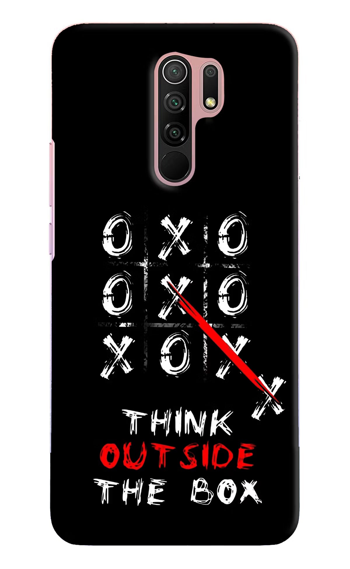 Think out of the BOX Redmi 9 Prime/Poco M2/M2 reloaded Hard Case Back Cover by Casekaro
