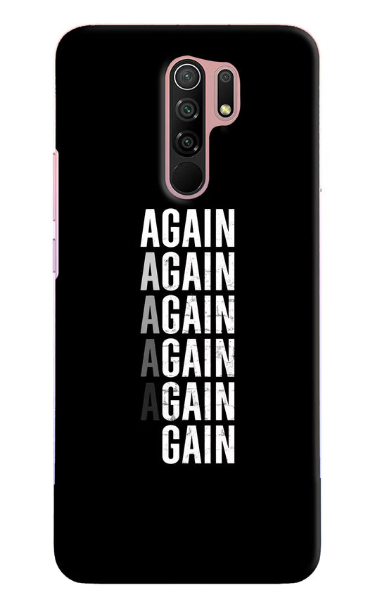 Again Again Gain Redmi 9 Prime/Poco M2/M2 reloaded Hard Case Back Cover by Casekaro
