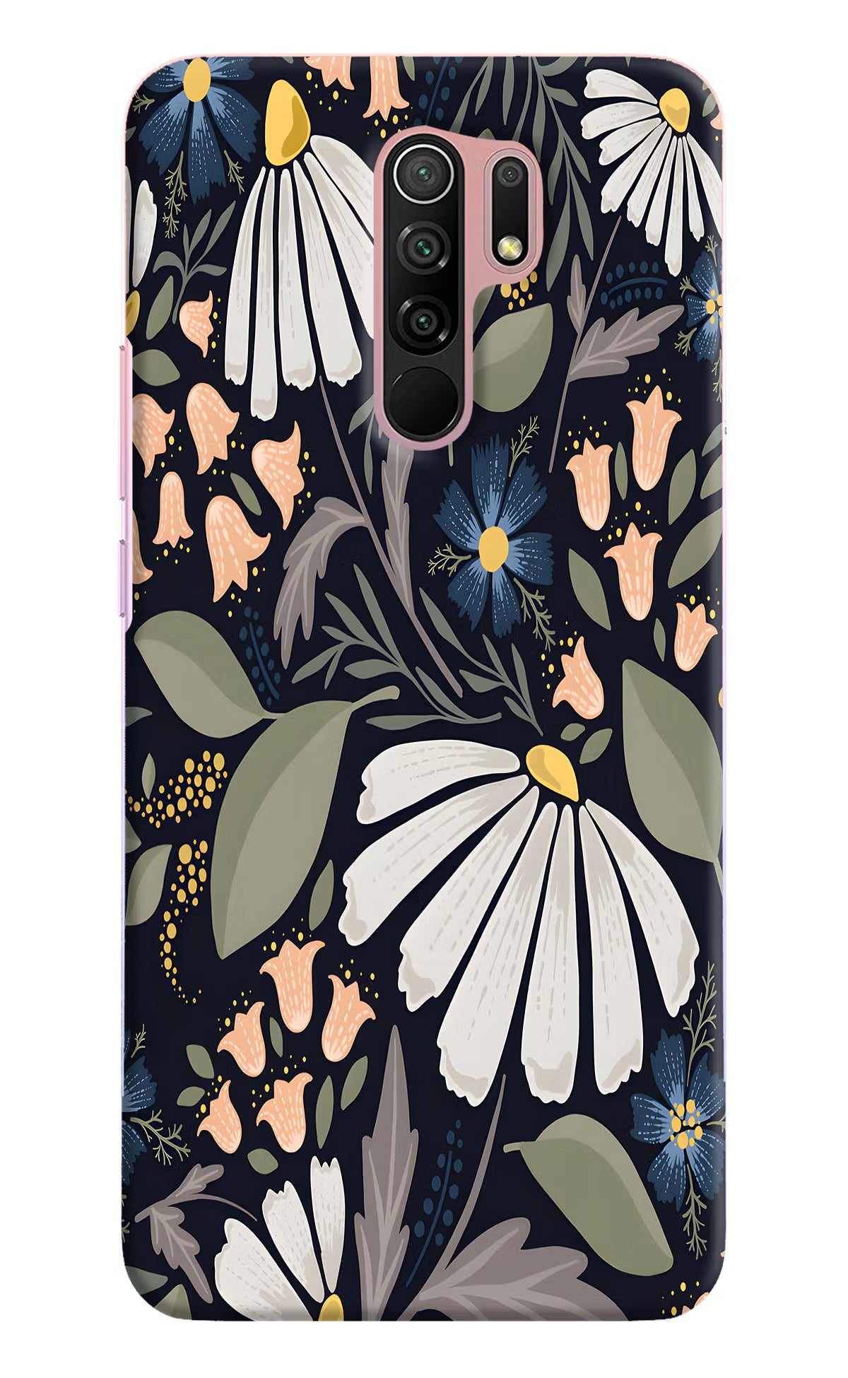 Flowers Art Redmi 9 Prime/Poco M2/M2 reloaded Hard Case Back Cover by Casekaro
