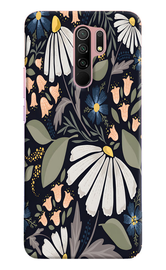 Flowers Art Redmi 9 Prime/Poco M2/M2 reloaded Hard Case Back Cover by Casekaro