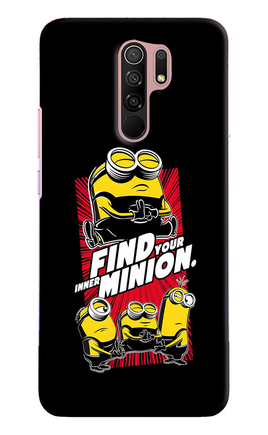 Find your inner Minion Redmi 9 Prime/Poco M2/M2 reloaded Hard Case Back Cover by Casekaro