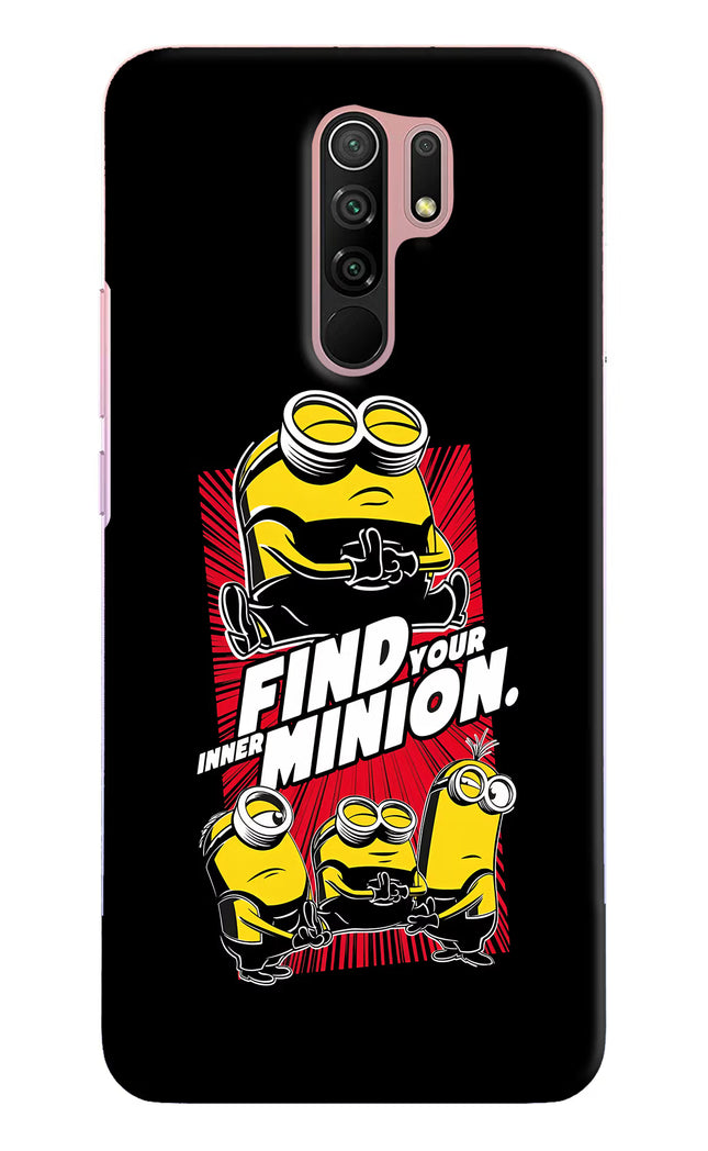 Find your inner Minion Redmi 9 Prime/Poco M2/M2 reloaded Hard Case Back Cover by Casekaro