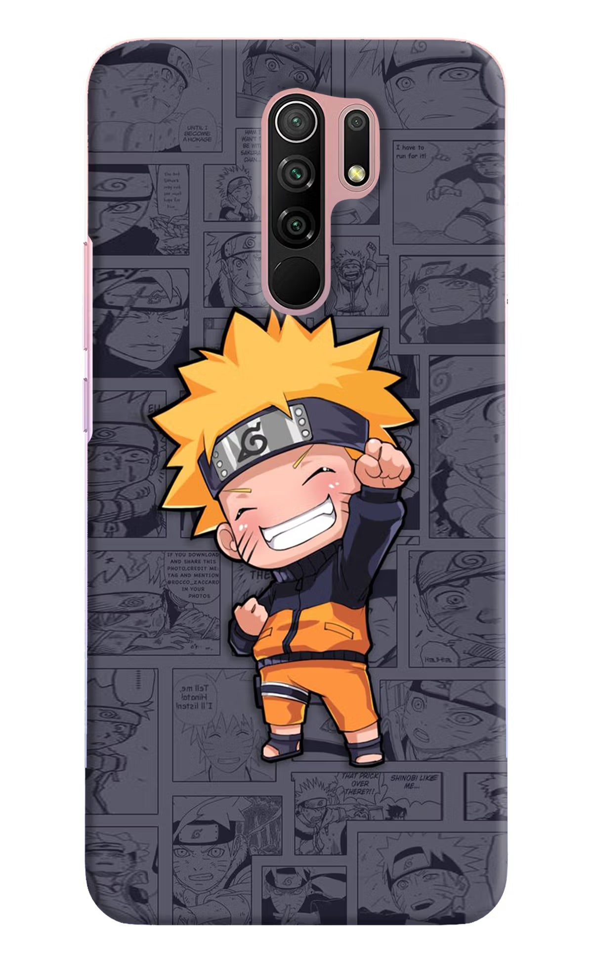 Chota Naruto Redmi 9 Prime/Poco M2/M2 reloaded Hard Case Back Cover by Casekaro