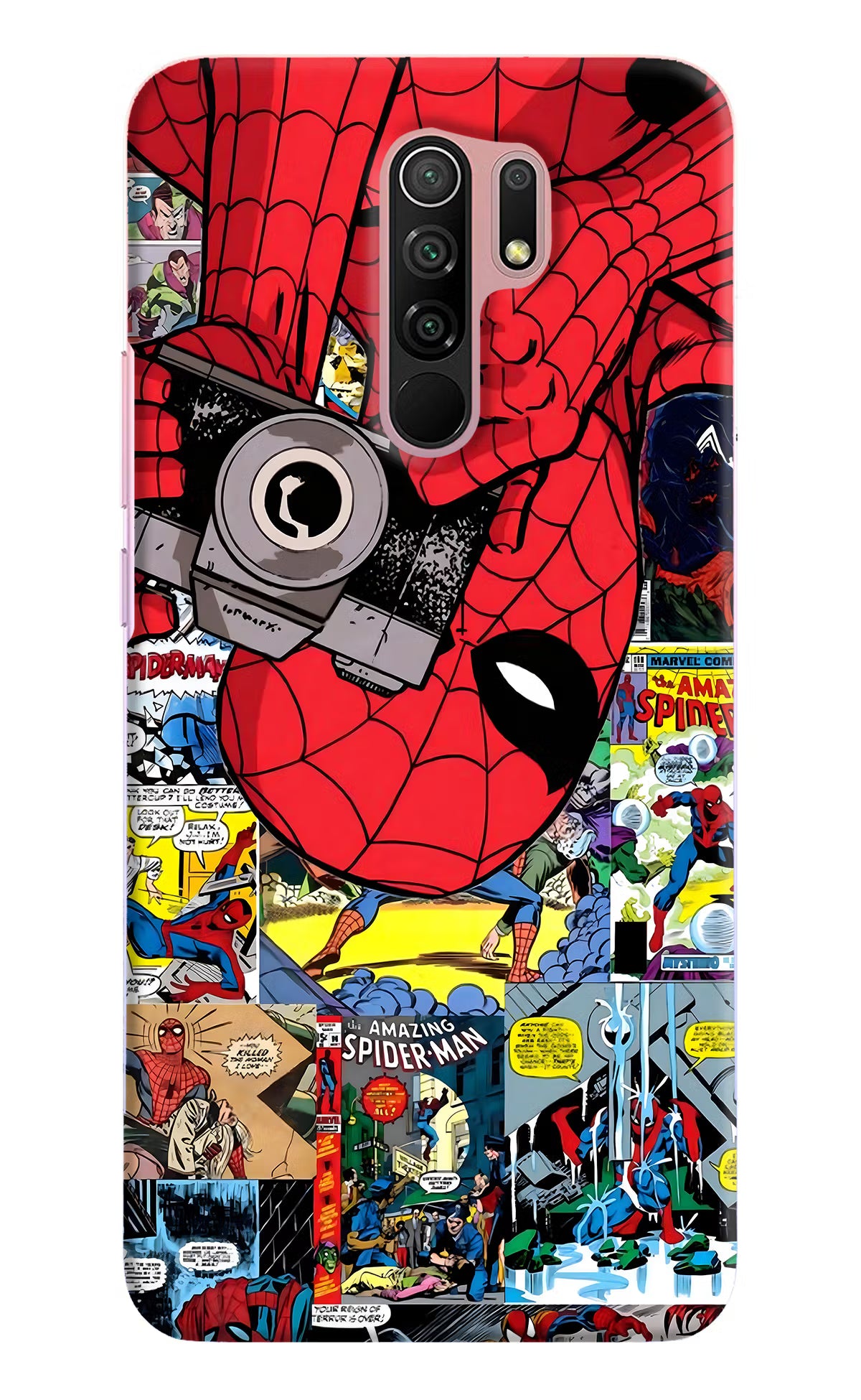 Spider Man Redmi 9 Prime/Poco M2/M2 reloaded Hard Case Back Cover by Casekaro