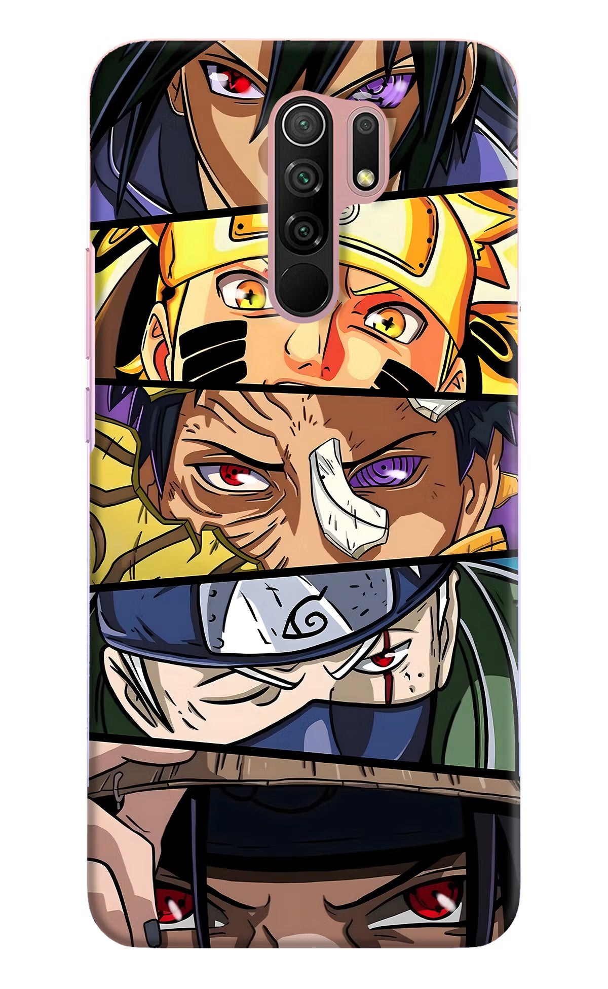 Naruto Character Redmi 9 Prime/Poco M2/M2 reloaded Hard Case Back Cover by Casekaro