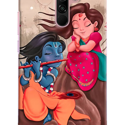 Radhe Krishna Redmi 9 Prime/Poco M2/M2 reloaded Hard Case Back Cover by Casekaro