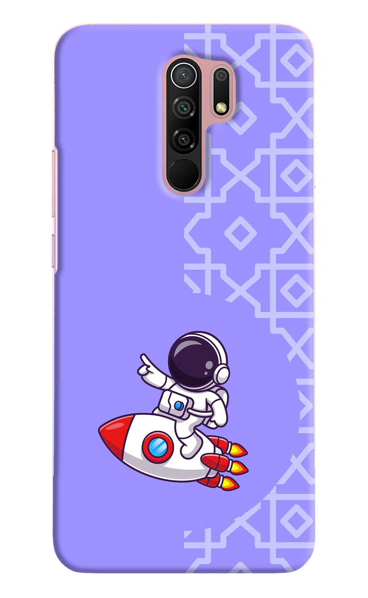 Cute Astronaut Redmi 9 Prime/Poco M2/M2 reloaded Hard Case Back Cover by Casekaro