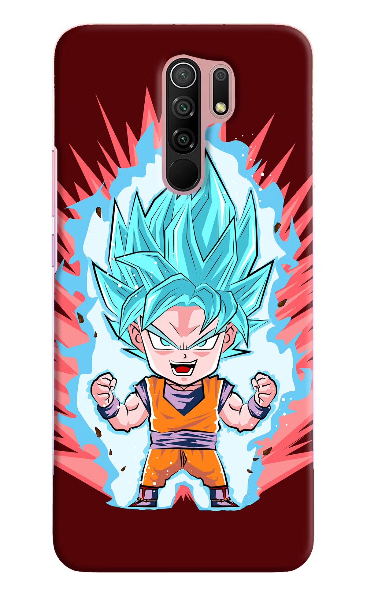 Goku Little Redmi 9 Prime/Poco M2/M2 reloaded Hard Case Back Cover by Casekaro