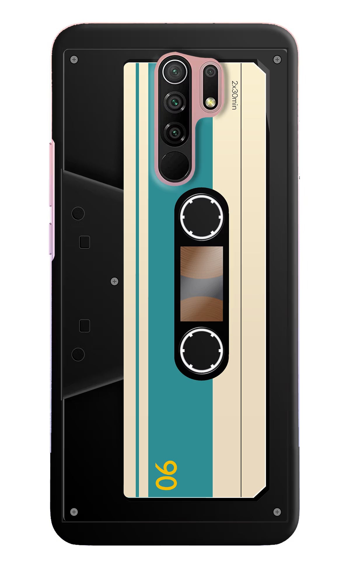 Cassette Redmi 9 Prime/Poco M2/M2 reloaded Hard Case Back Cover by Casekaro