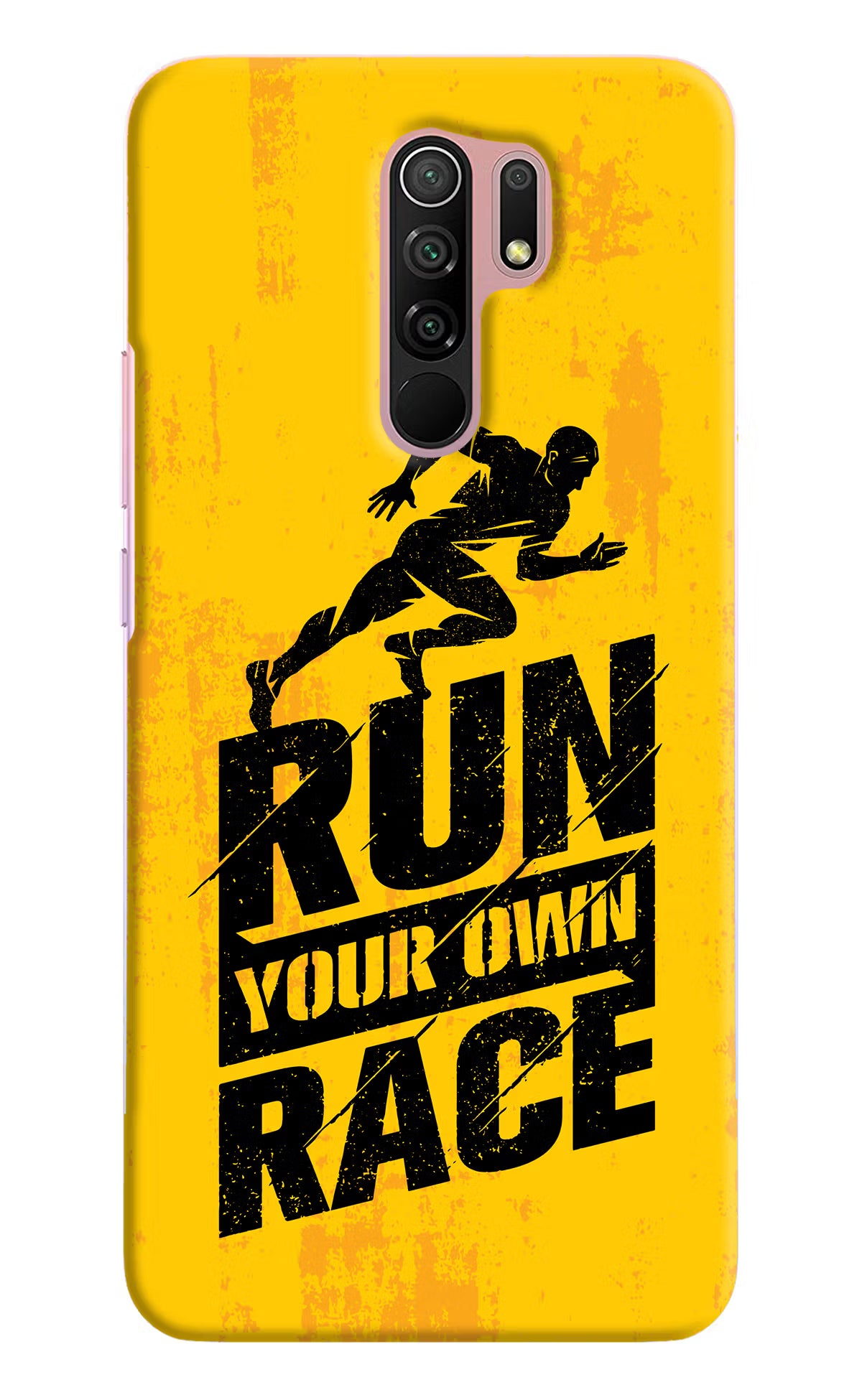Run Your Own Race Redmi 9 Prime/Poco M2/M2 reloaded Hard Case Back Cover by Casekaro