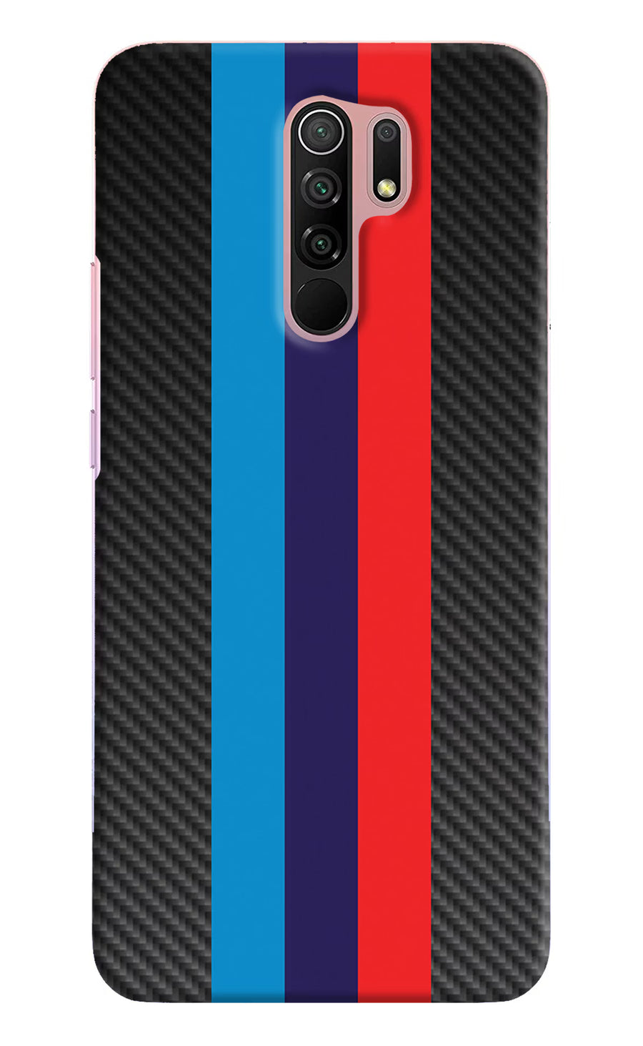 BMW Stripes Pattern Redmi 9 Prime/Poco M2/M2 reloaded Back Cover, Hard case