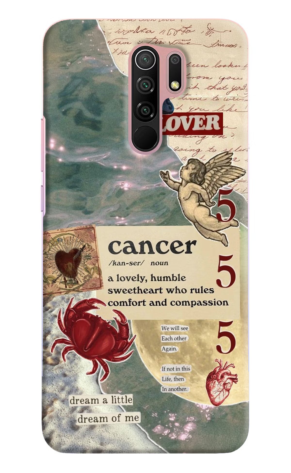 Cancer Zodiac Redmi 9 Prime/Poco M2/M2 reloaded Hard Case Back Cover by Casekaro