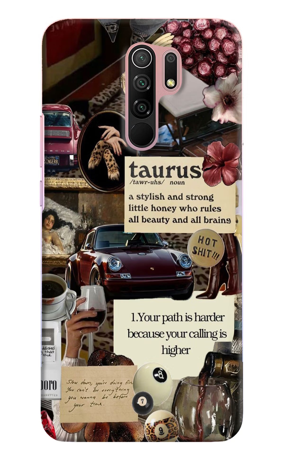 Taurus Zodiac Redmi 9 Prime/Poco M2/M2 reloaded Hard Case Back Cover by Casekaro