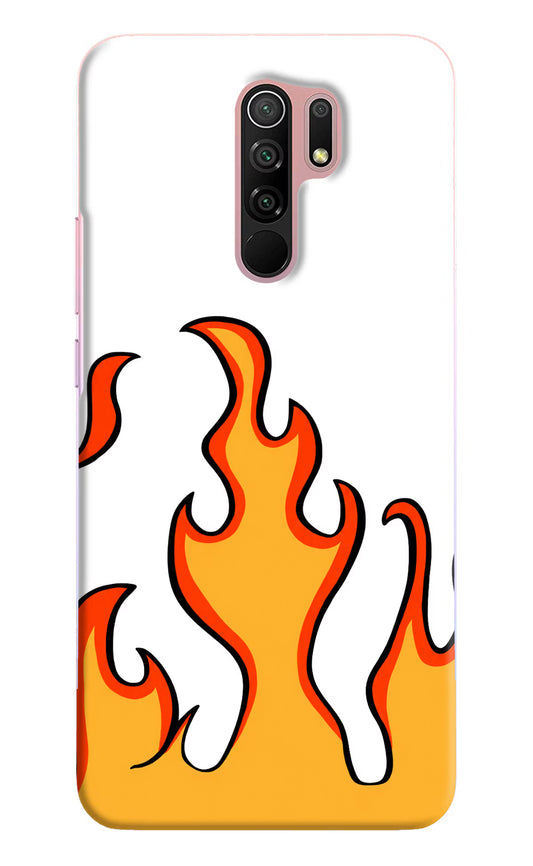 Fired Up – White Redmi 9 Prime/Poco M2/M2 reloaded Hard Case Back Cover by Casekaro