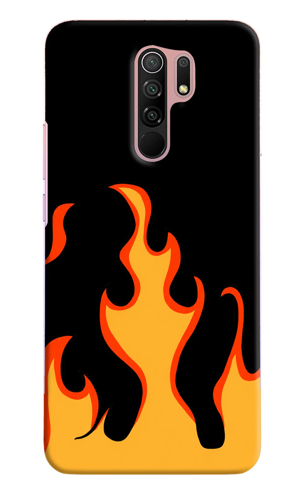 Fired Up – Black Redmi 9 Prime/Poco M2/M2 reloaded Hard Case Back Cover by Casekaro