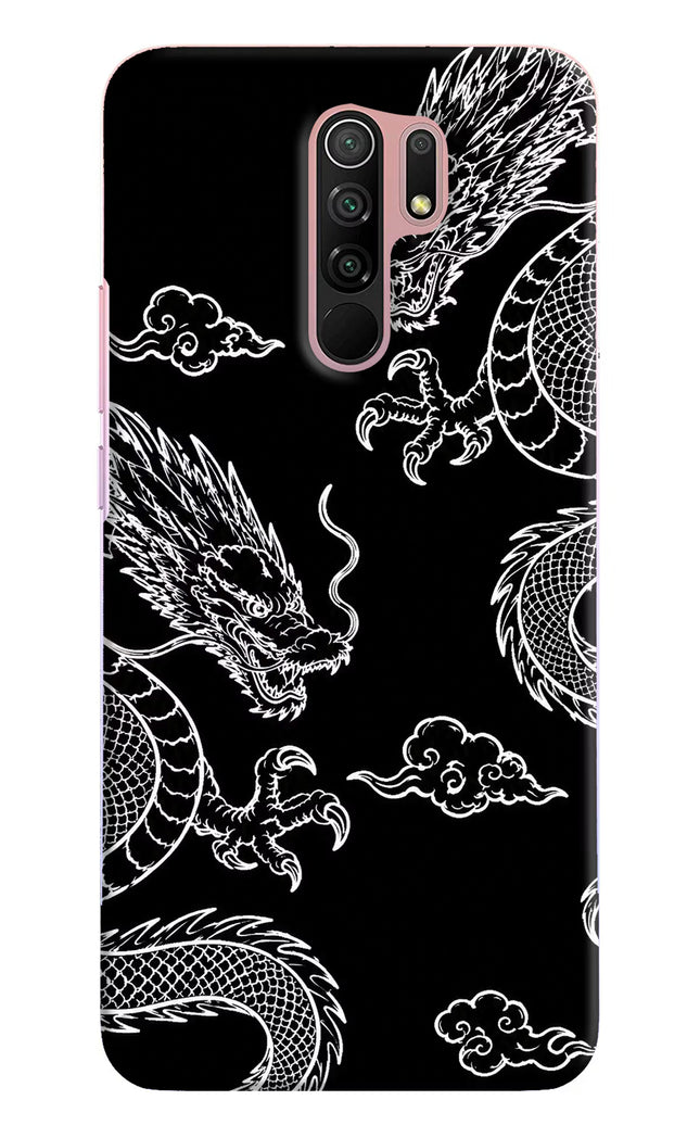Twin Dragons Redmi 9 Prime/Poco M2/M2 reloaded Hard Case Back Cover by Casekaro