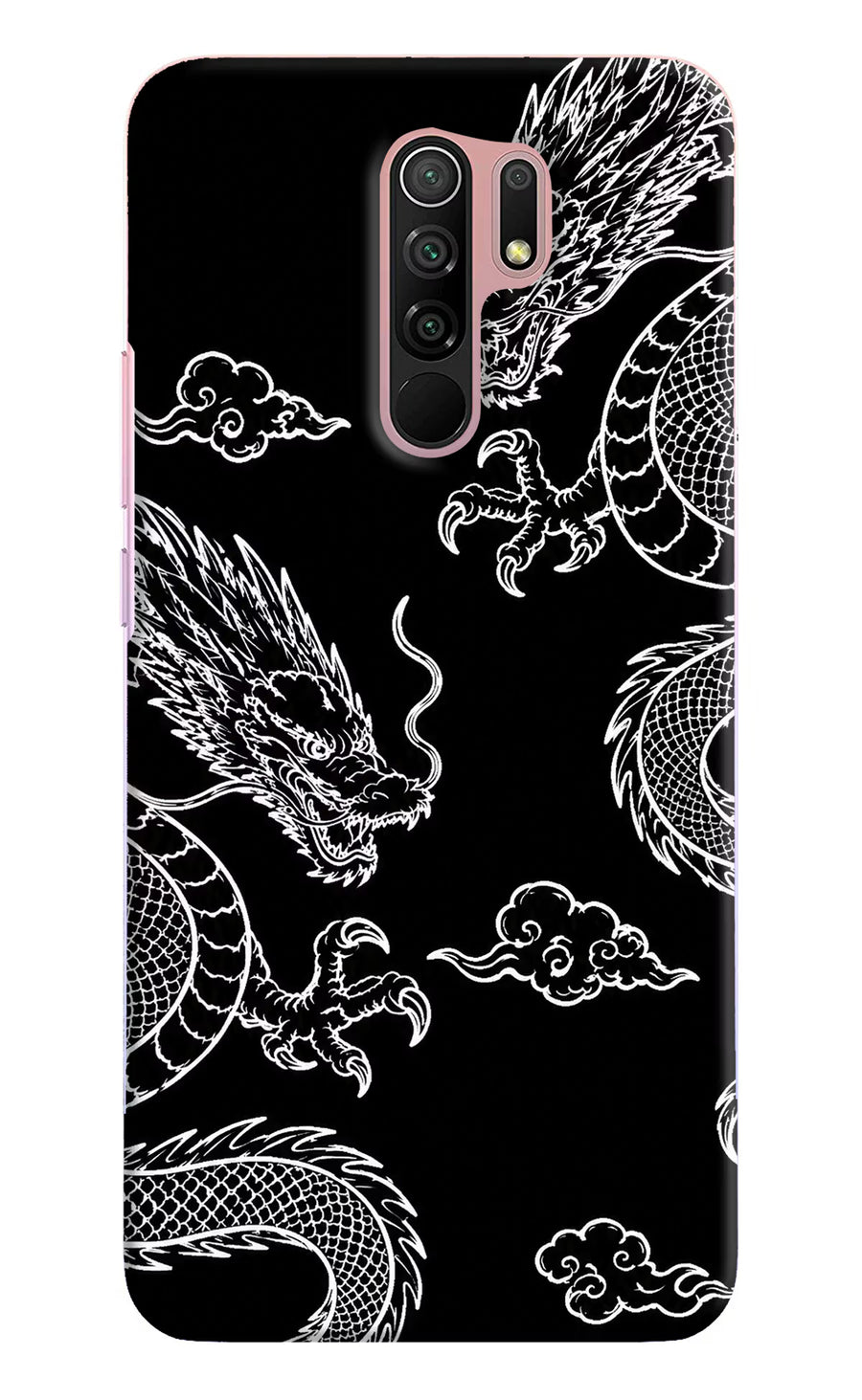 Twin Dragons Redmi 9 Prime/Poco M2/M2 reloaded Back Cover, Hard case