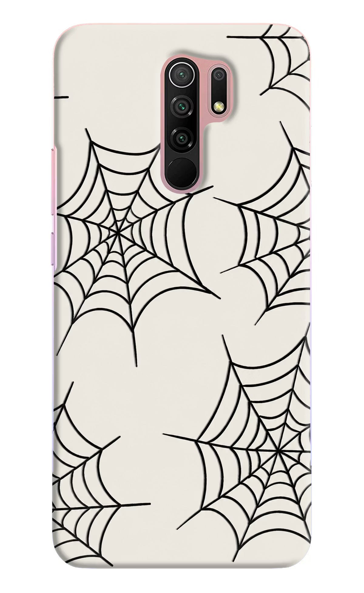Spider Web Redmi 9 Prime/Poco M2/M2 reloaded Hard Case Back Cover by Casekaro