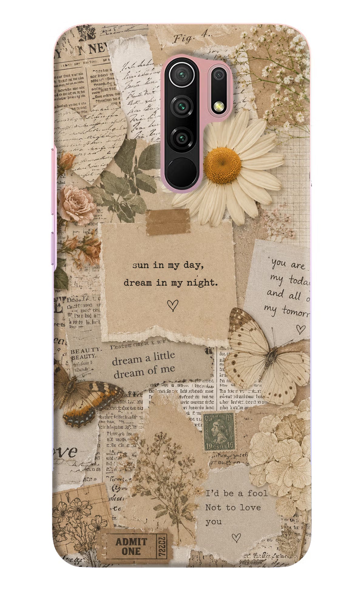 Vintage case Redmi 9 Prime/Poco M2/M2 reloaded Back Cover